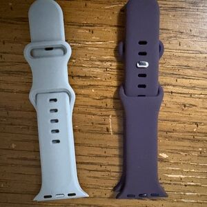 Smartwatch Silicone Bands - Gray and Purple